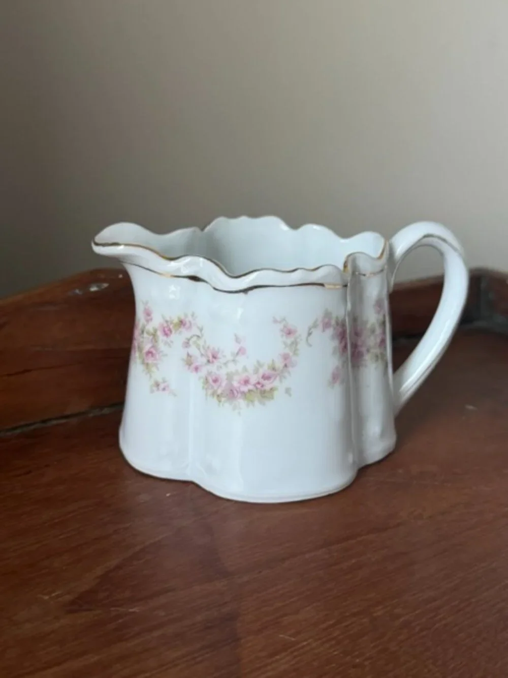 Vintage Sugar Bowl and Creamer Set